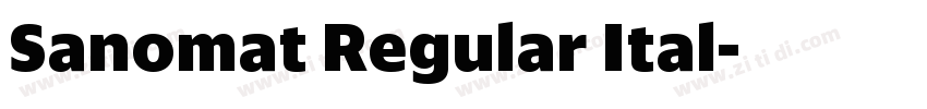 Sanomat Regular Ital字体转换